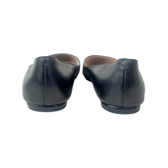 Nine West Ballet Speakup Flats Almond Toe Black Leather Women’s Size 8M - Picture 6 of 8